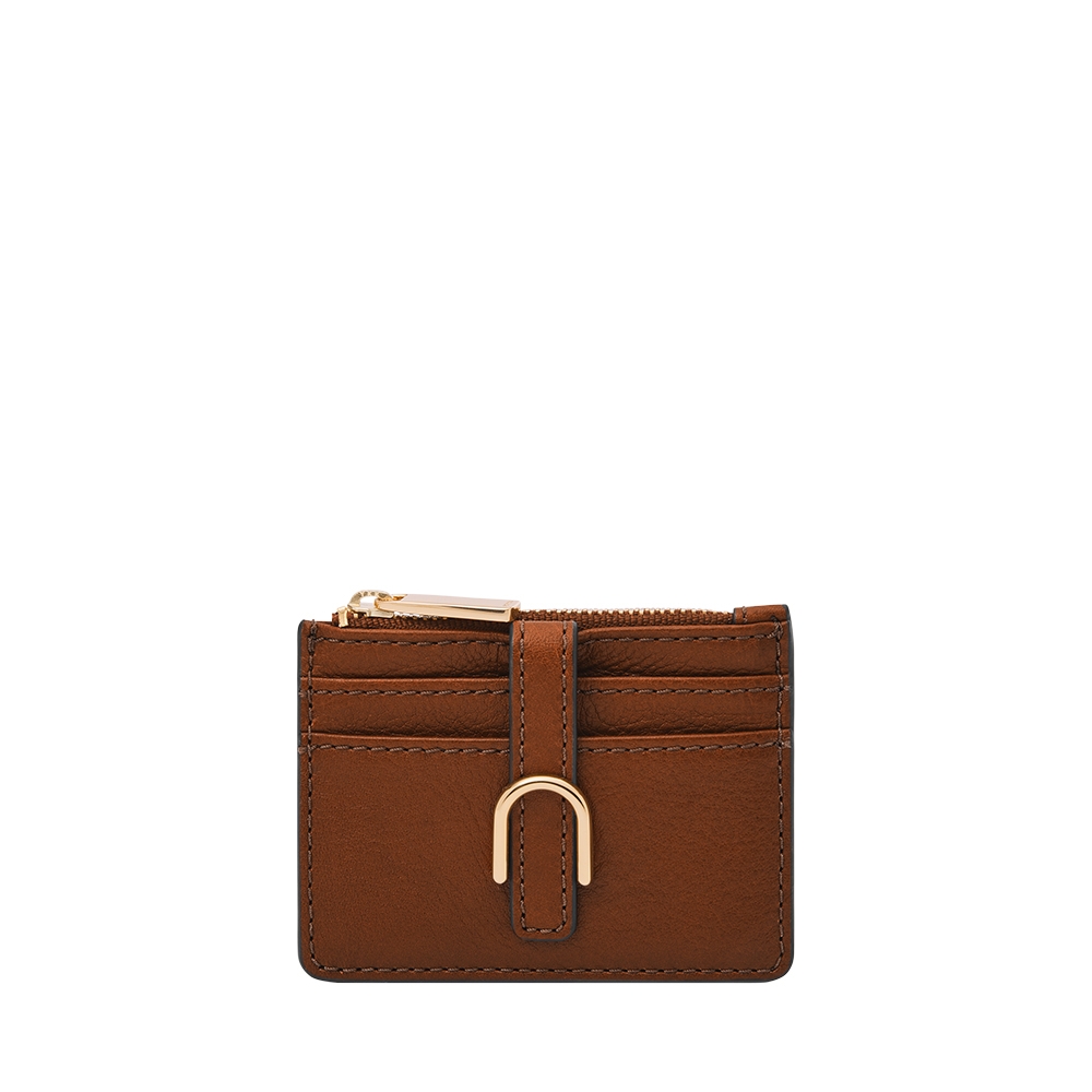 FOSSIL Vada 真皮拉鍊卡夾-SL8278200