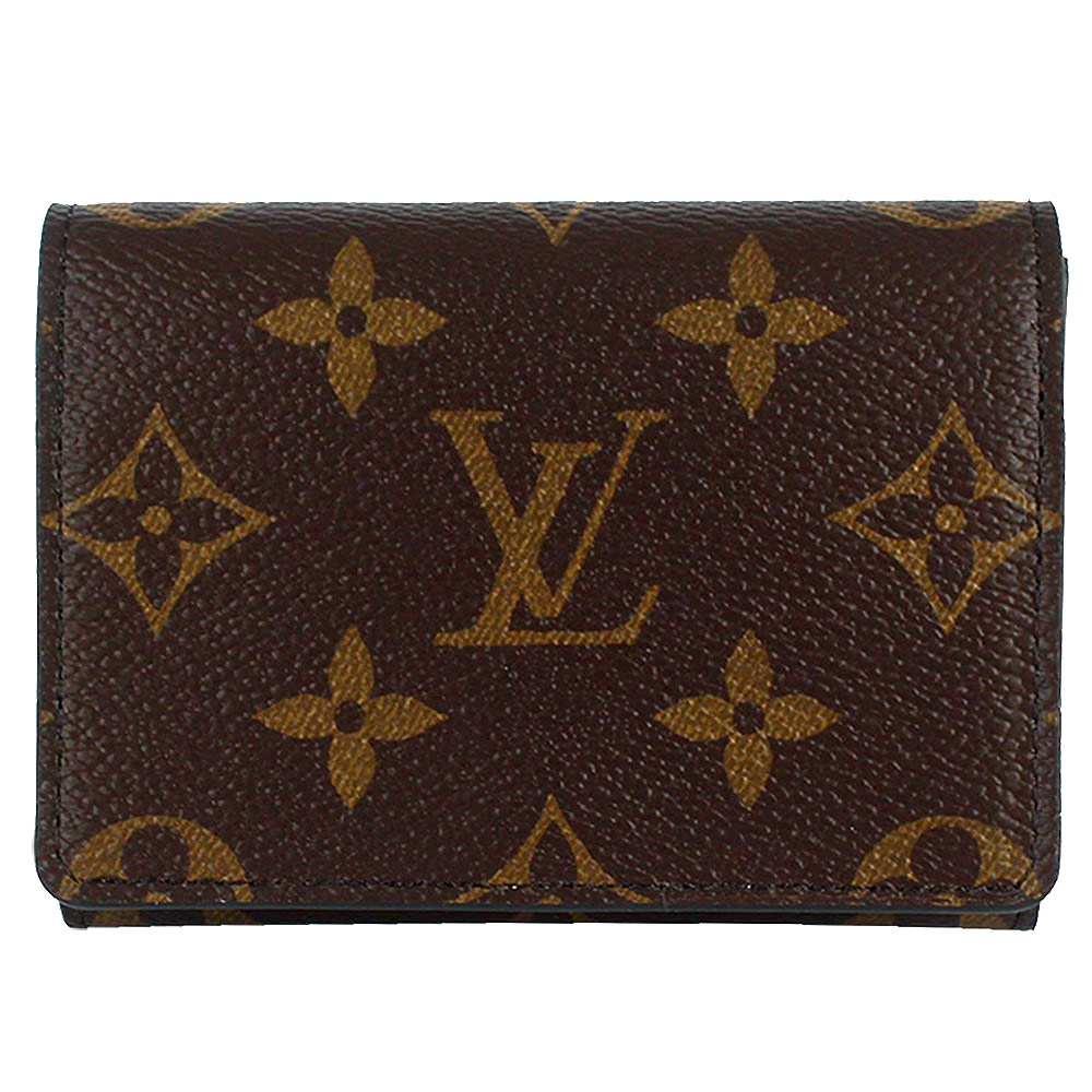 Louis Vuitton 路易威登 Monogram LV花紋按扣名片夾-M63801