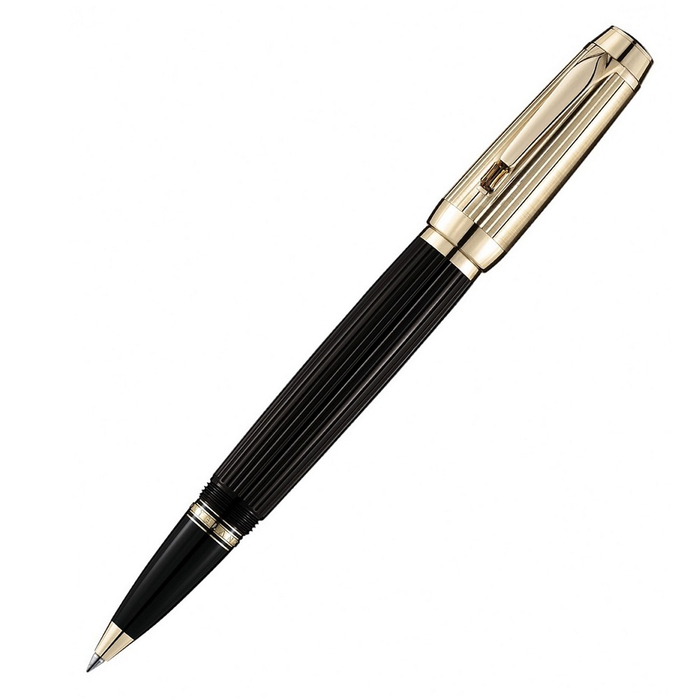 【MontBlanc 萬寶龍】波西米亞 黃水晶鍍金夾鋼珠筆
