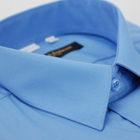 【金安德森】藍色基本款長袖襯衫
