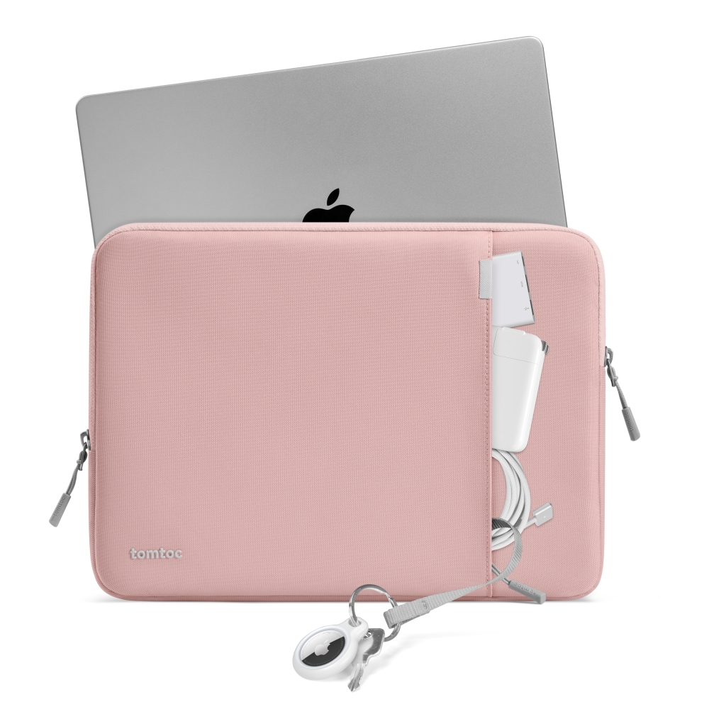 Tomtoc 360°完全防護筆電包,粉紅 適用13吋MacBook Pro 2016-2018