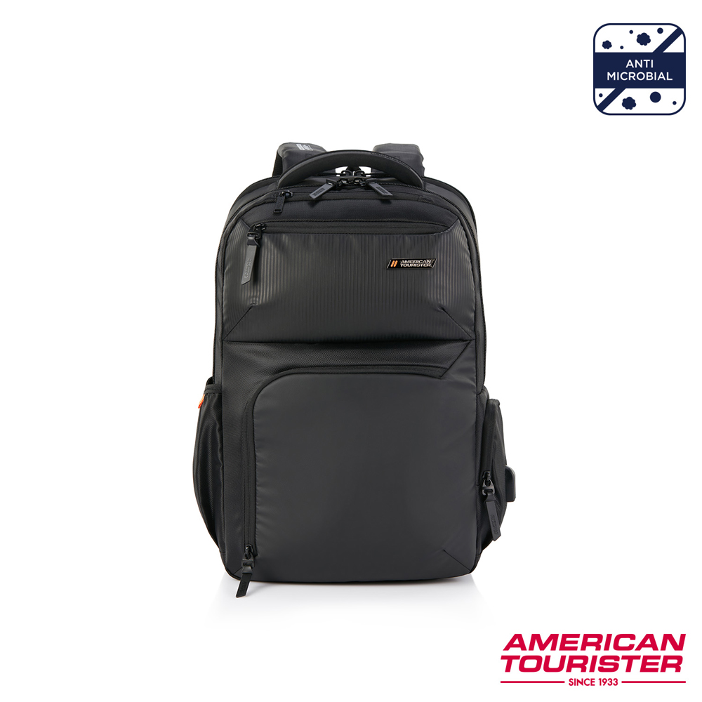 AMERICAN TOURISTER美國旅行者 SEGNO 2.0 專業可擴充筆電後背包17吋(黑色)