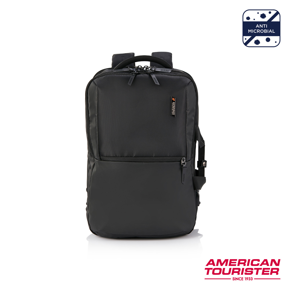 AMERICAN TOURISTER美國旅行者 SEGNO 2.0 專業背提兩用多功能筆電後背包17吋(黑色)