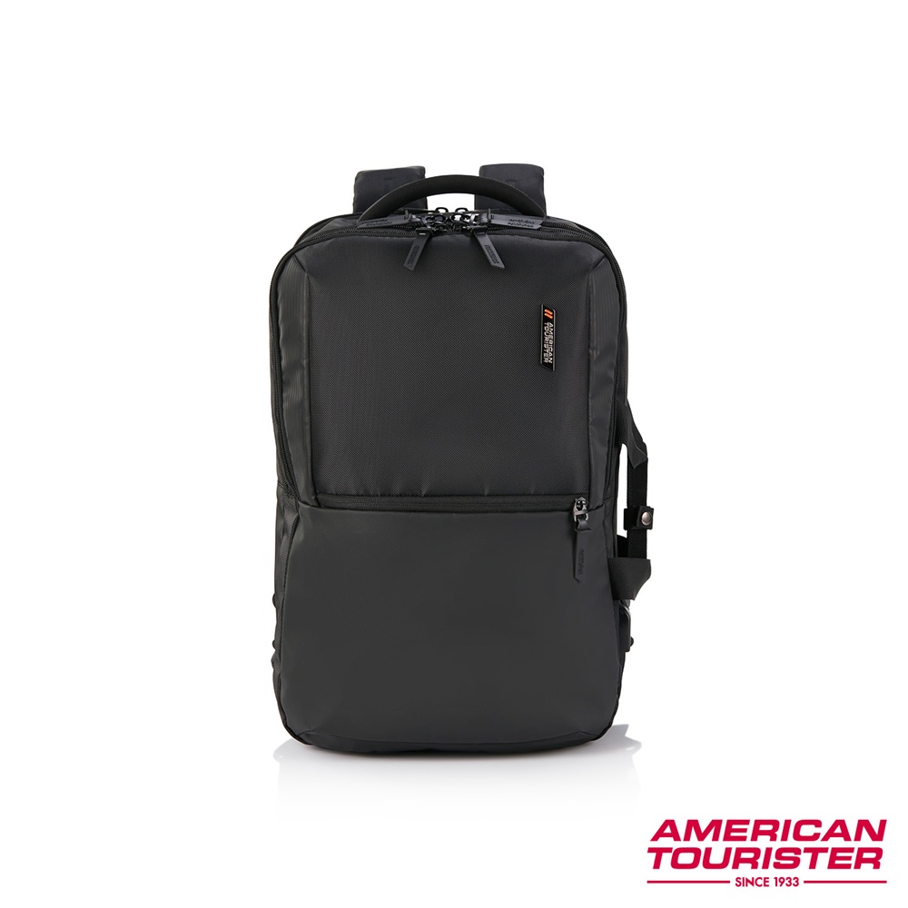 AMERICAN TOURISTER美國旅行者 SEGNO 2.0 專業背提兩用多功能筆電後揹包17吋(黑色)