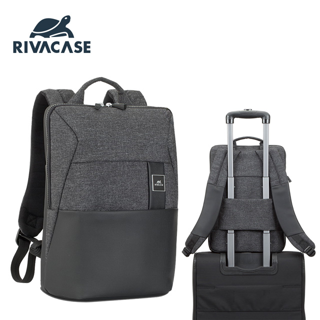 Rivacase 8861 Lantau 15.6吋電腦後背包-黑