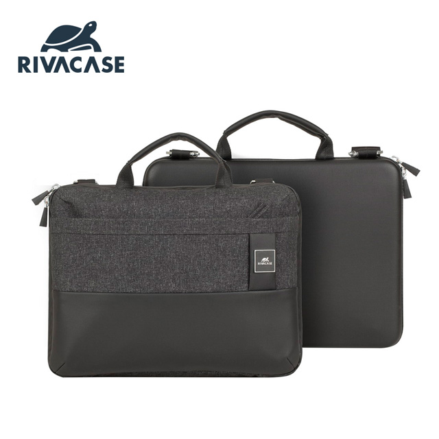 Rivacase 8823 Lantau 13.3吋電腦側背包-黑