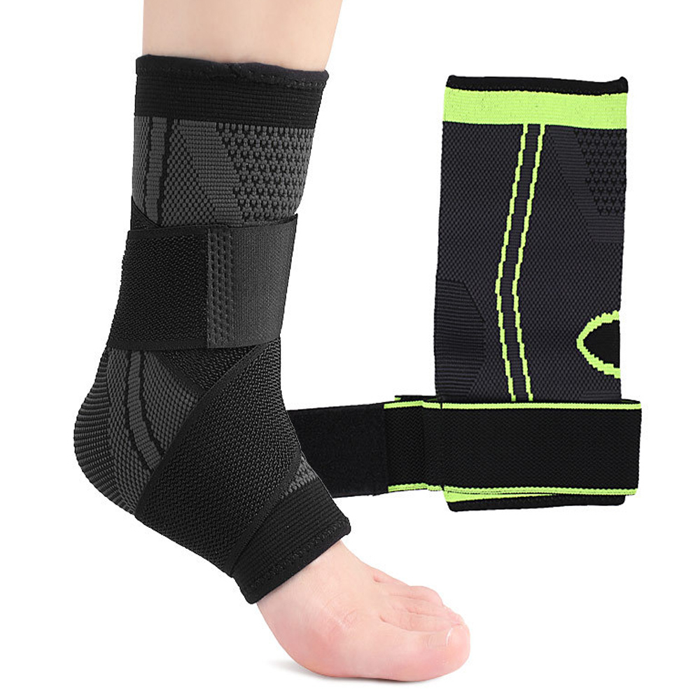 (杰恆)los1196加壓防扭傷纏繞式護腳踝透氣綁帶固定護具尼龍針織可調節