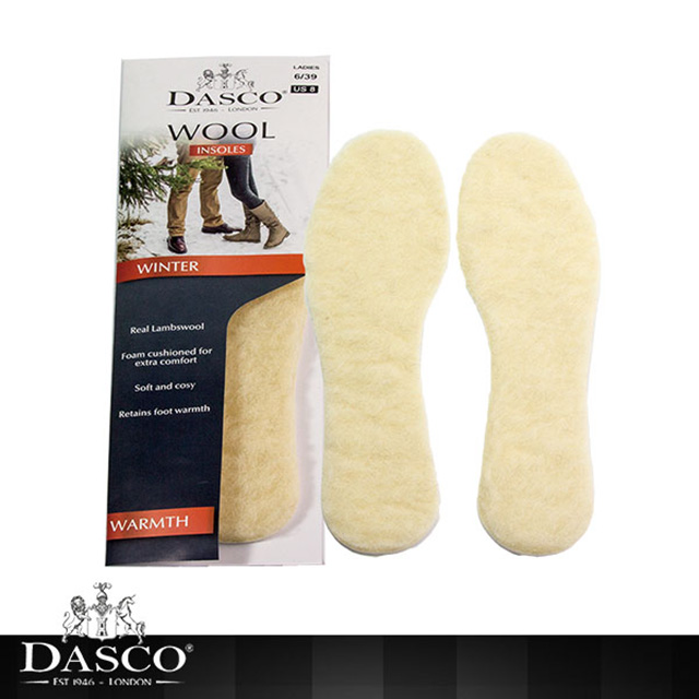 【鞋之潔】英國伯爵DASCO 6008羊毛保暖鞋墊 可剪裁 厚度0.6公分