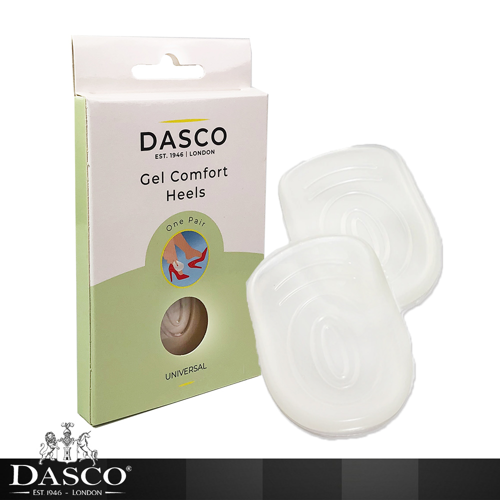 【鞋之潔】英國伯爵DASCO 6126矽膠腳跟舒適墊 鞋墊 半墊 後跟半墊