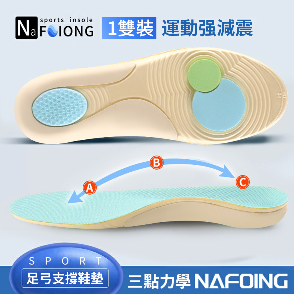 Homeco 足弓3D減壓鞋墊 扁平足矯正鞋墊 外翻內八字足弓矯正神器