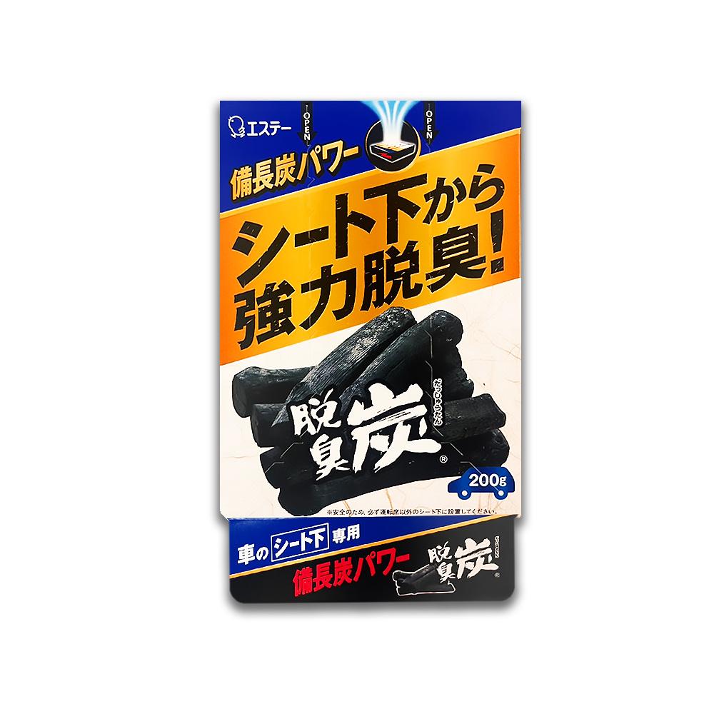 日本ST雞仔牌-強力脫臭炭汽車座椅下放置型車用凝膠除臭劑200g/藍盒