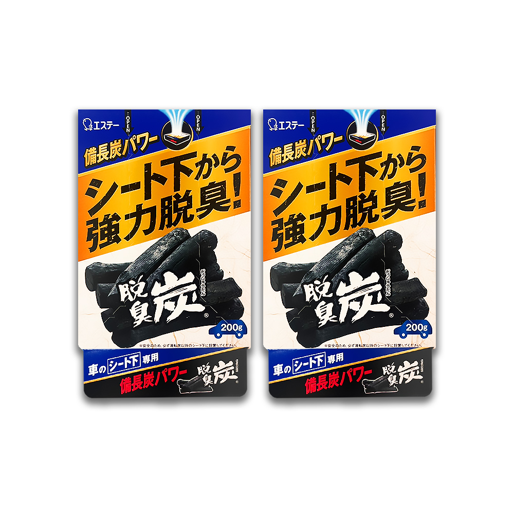 (2盒)日本ST雞仔牌-強力脫臭炭汽車座椅下放置型車用凝膠除臭劑200g/藍盒