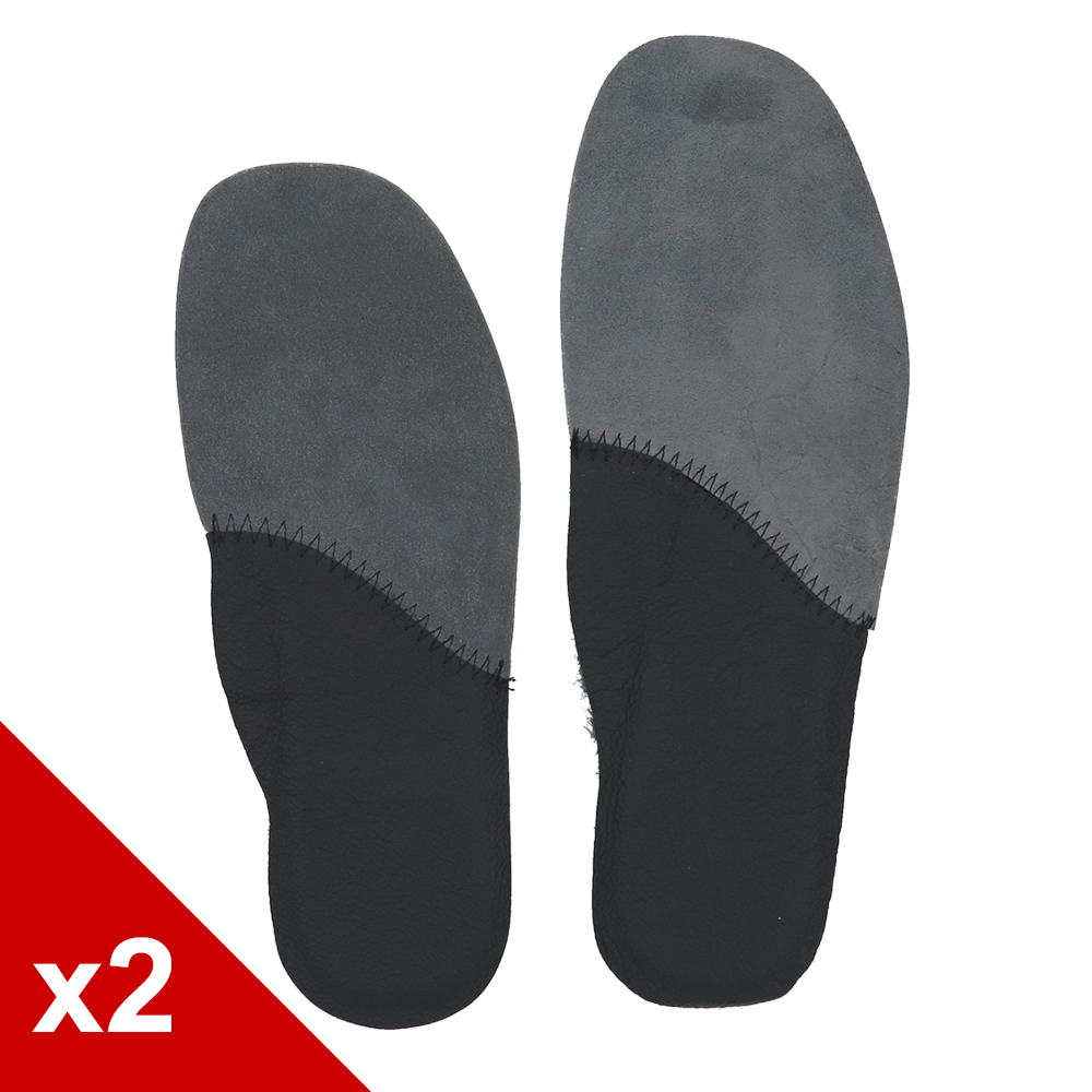 糊塗鞋匠 優質鞋材 C27 台灣製造 中厚5mm牛皮麂皮絨乳膠鞋墊 2雙