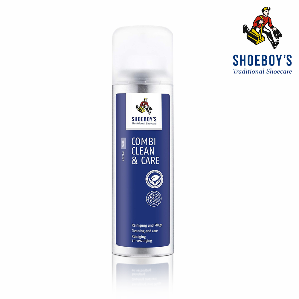 德國【Shoeboy’s休伯】皮革泡沫清潔保養劑200ml 溫和清潔 同時保養 細緻泡沫