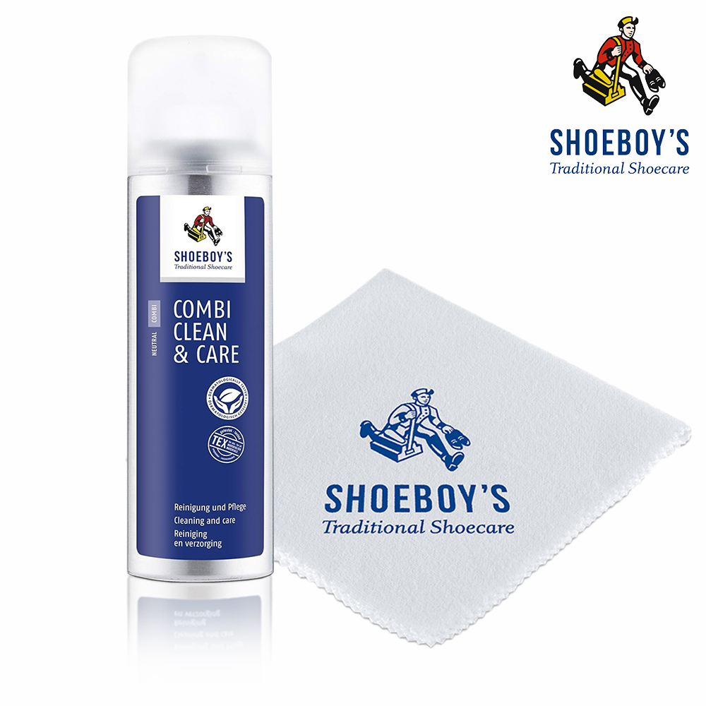 德國【Shoeboy’s休伯】皮革泡沫清潔保養劑200ml 附品牌擦拭布