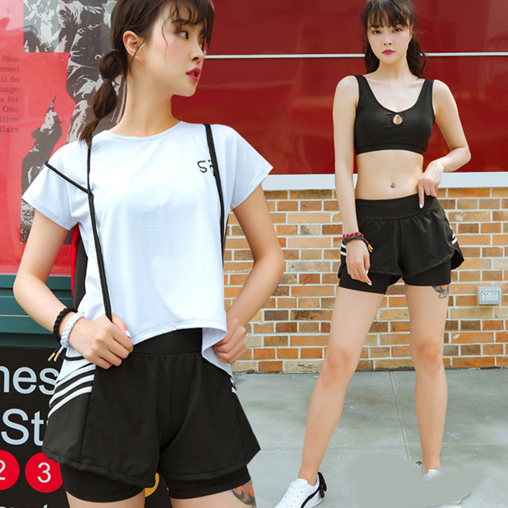 比基尼妮.奧汀後叉泳裝運動泳衣學生泳衣(M-2XL)