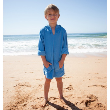 澳洲鴨嘴獸兒童泳衣 兒童海灘套頭裹巾 毛巾料 澳洲鴨嘴獸 (男童2-6歲)