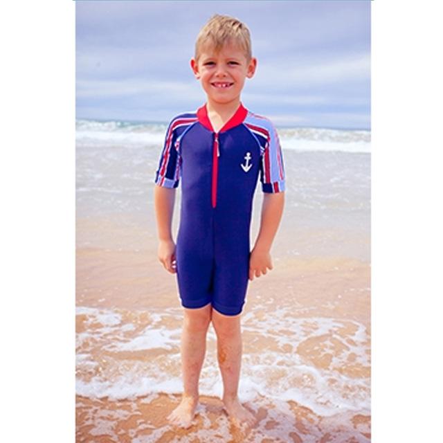 澳洲鴨嘴獸兒童泳衣 小男一件式連身泳衣 男4-8歲 海洋系列
