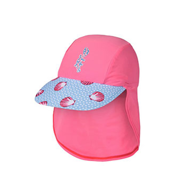 澳洲鴨嘴獸兒童泳衣 遮頸防曬帽 1 歲 海貝殼系列 UPF 50+ 抗UV