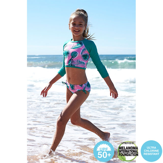 澳洲鴨嘴獸兒童泳衣 二件式長袖防曬泳衣 波塔尼亞系列
