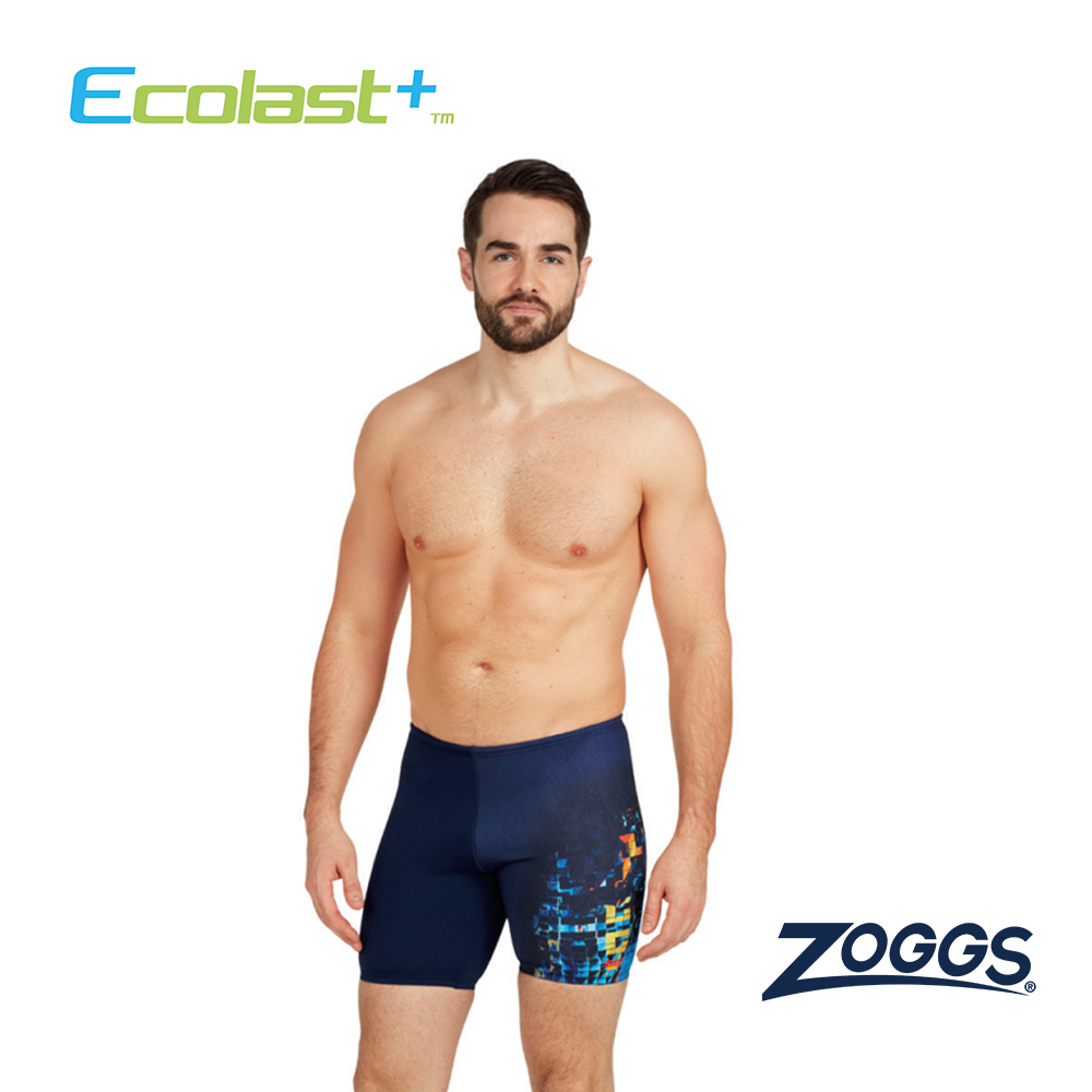ZOGGS 男性《油彩矩陣》 運動五分泳褲