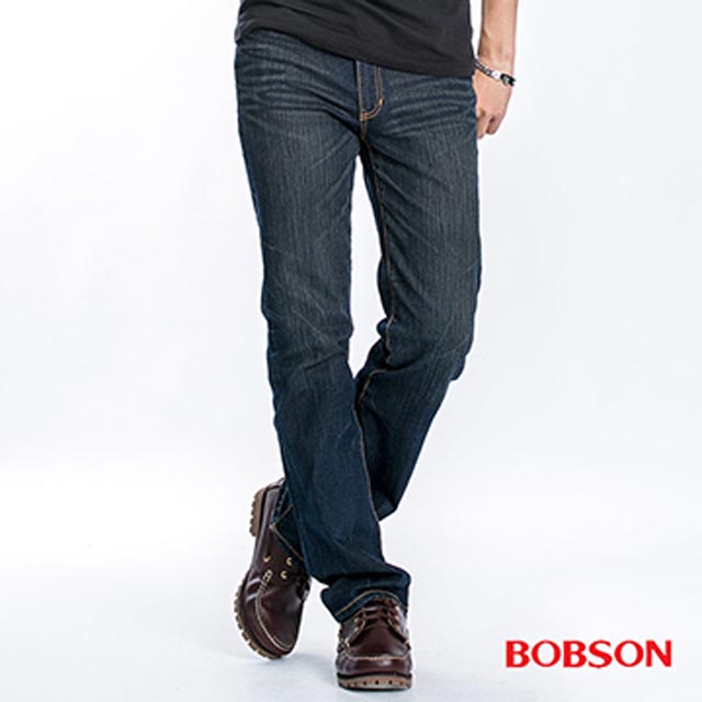 【BOBSON】男款直筒牛仔褲(1741-53)