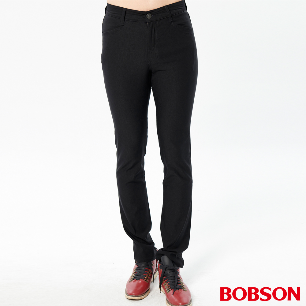 【BOBSON】男款低腰高彈力直筒褲(1796-88)