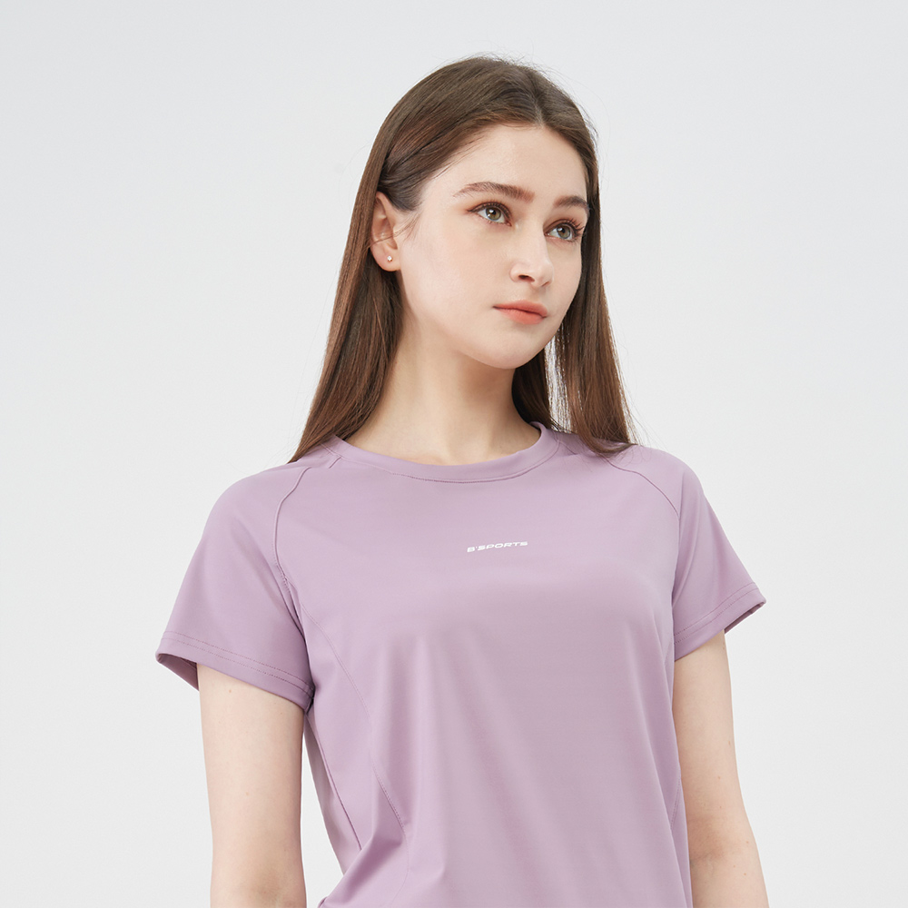 GIORDANO 女裝瞬間冰涼感上衣-52 淺紫色