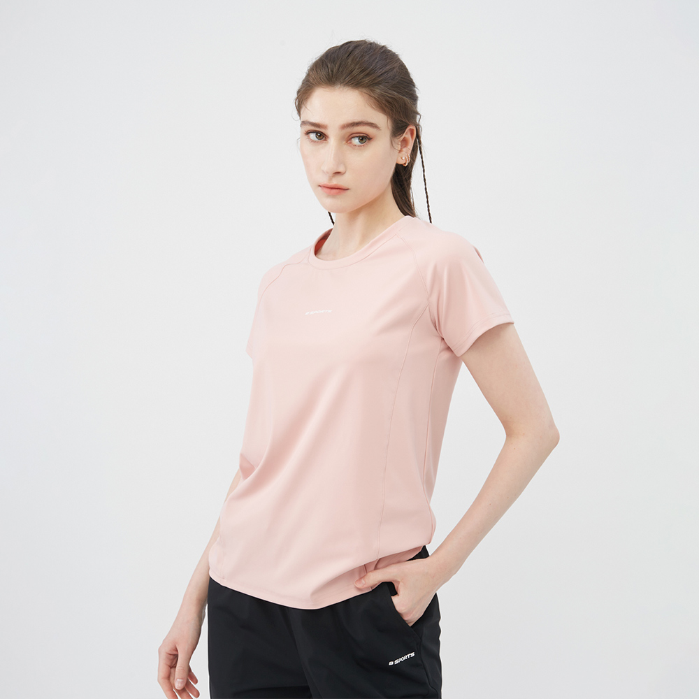 GIORDANO 女裝瞬間冰涼感上衣-91粉紅