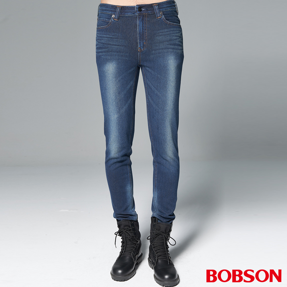 【BOBSON】男款1971日本進口黑標針織直筒褲(BSM004-WD)