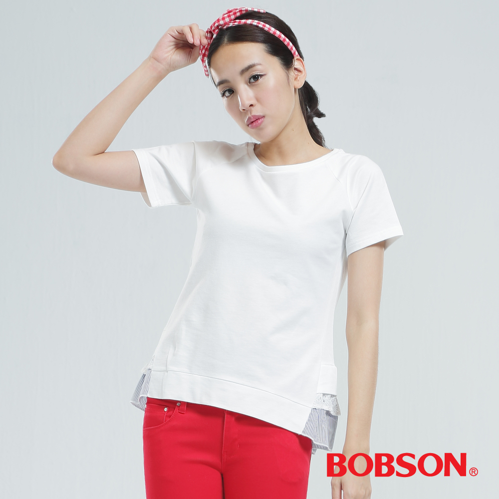 【BOBSON】女款短袖印圖T恤(25148-81)