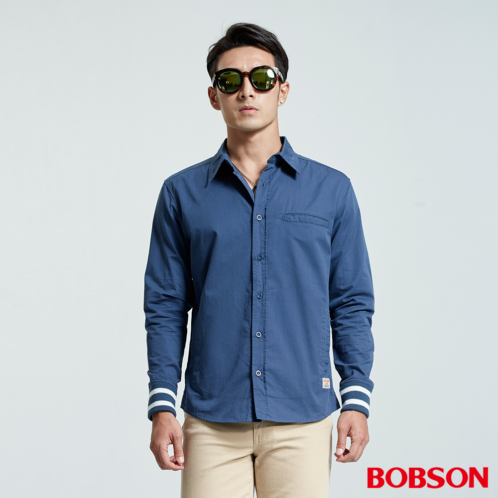 【BOBSON】男款襯衫式薄外套(35004-52)