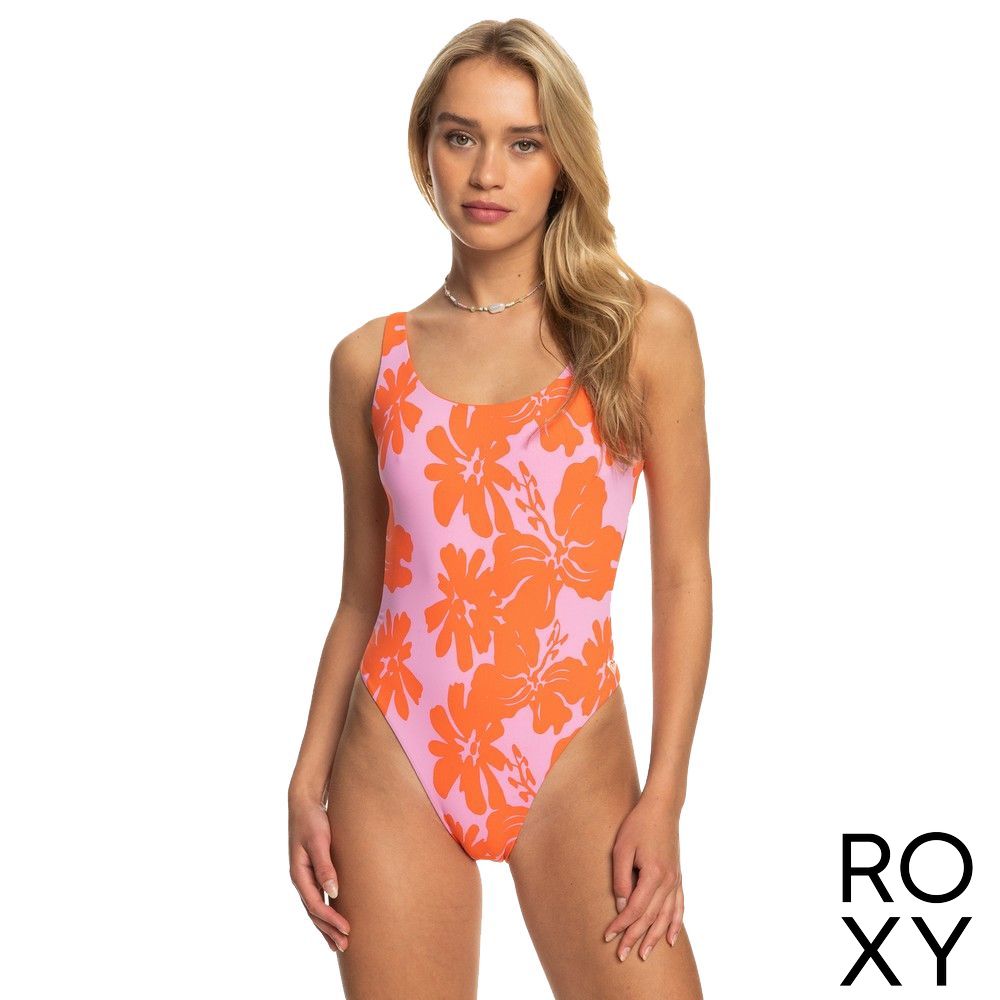 【ROXY x Kate Bosworth 聯名】SURF.KIND.KATE. 雙面一件式泳裝 橘色