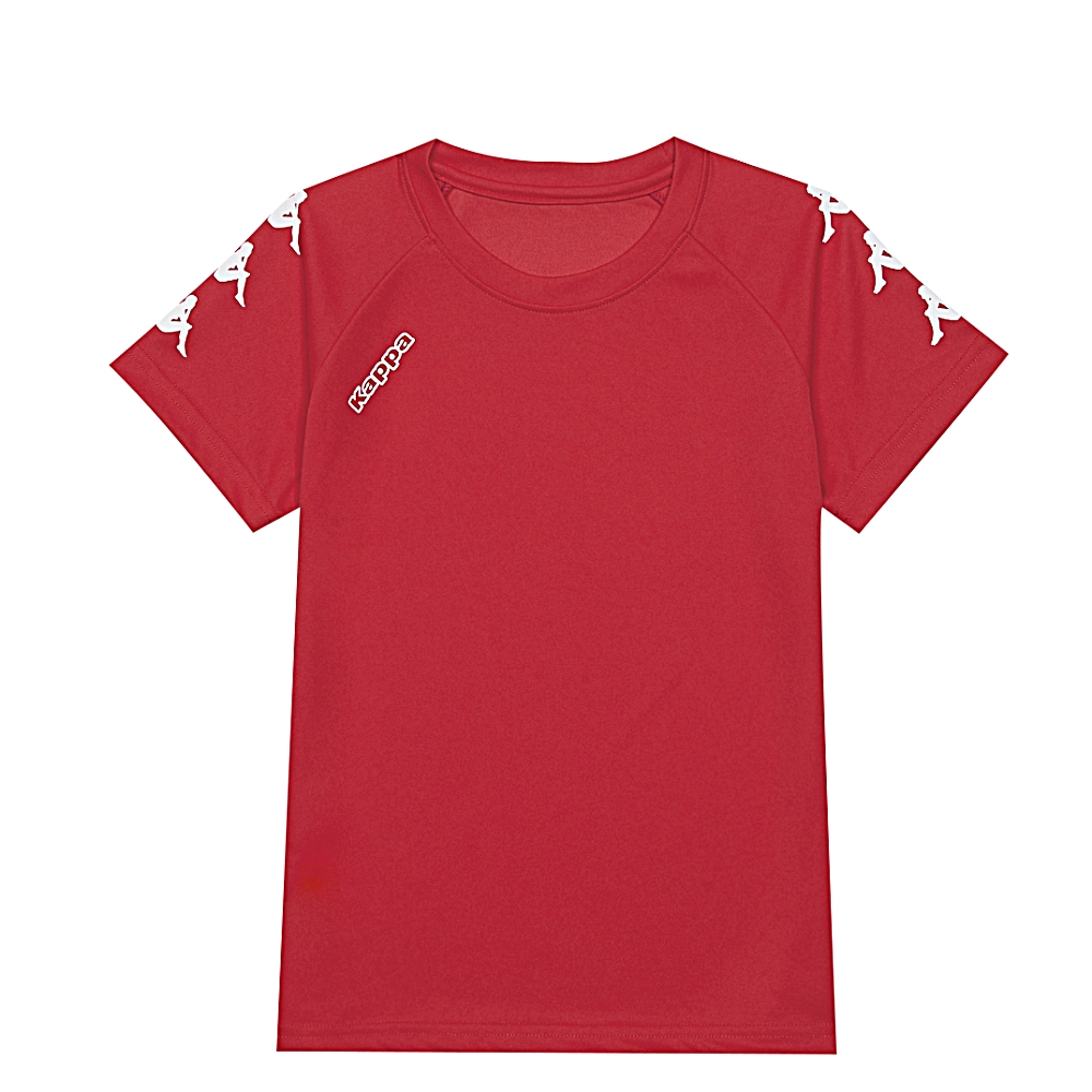 KAPPA義大利 時尚男吸溼排汗圓領衫 紅 333162RWD18