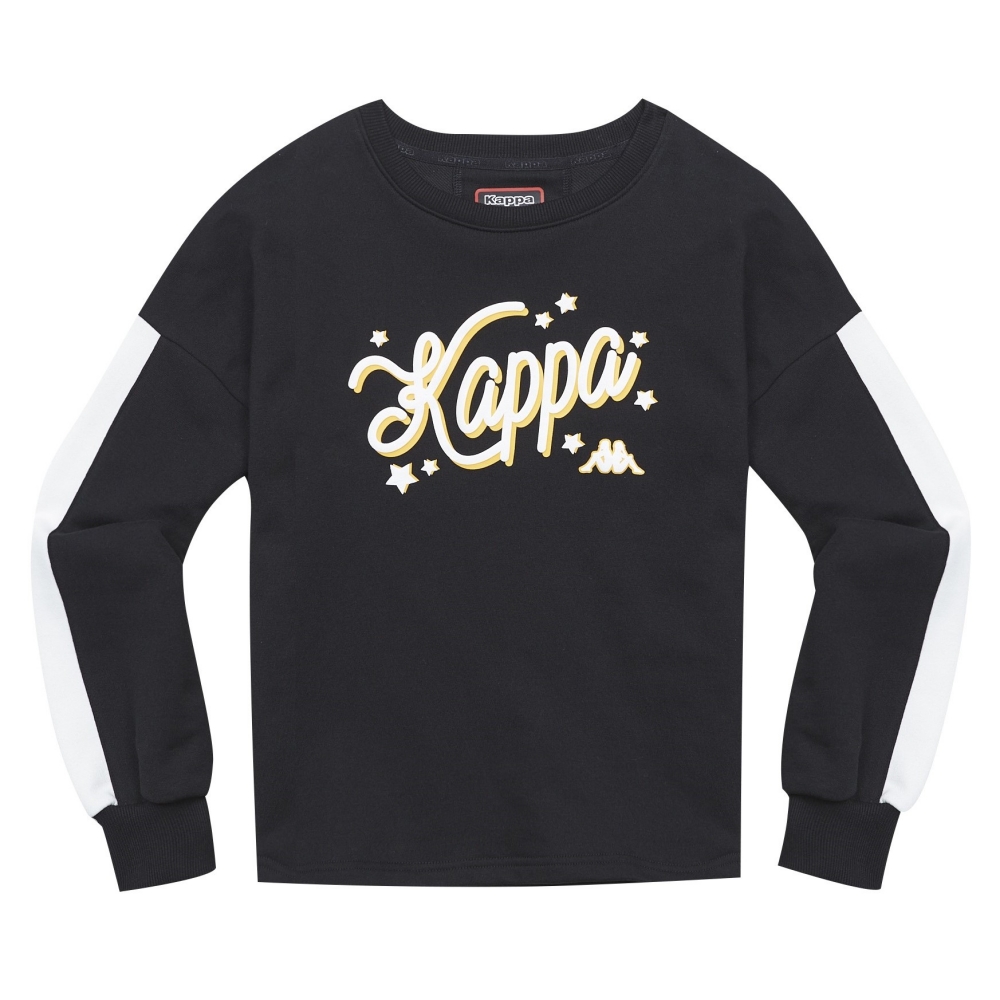 KAPPA 義大利女針織長袖T恤 黑 37148CW005