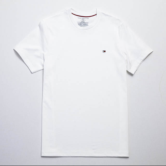 Tommy Hilfiger 小 LOGO素色T恤 (白色) TH 09T3139100