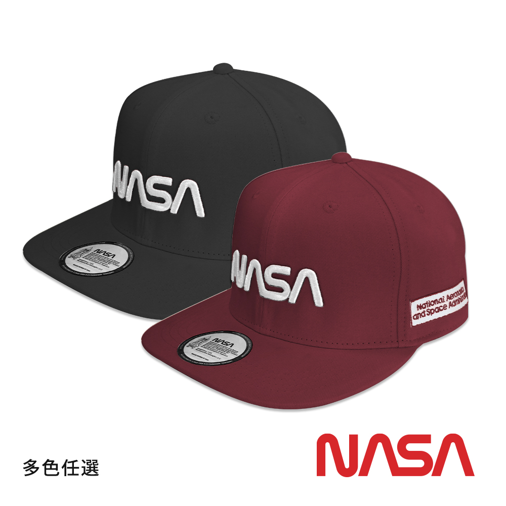NASA SPACE 正版授權太空系列 潮流字母Logo嘻哈帽/鴨舌帽(任選) NA30003B