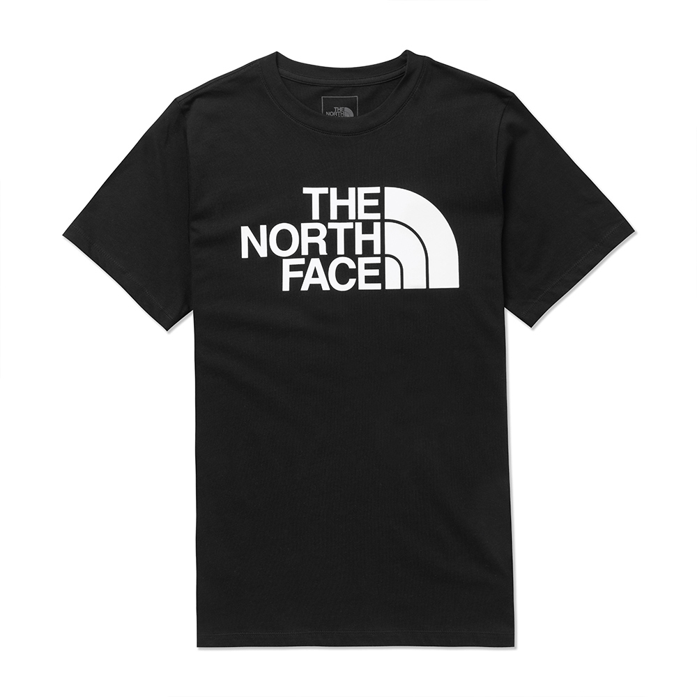 The North Face 熱銷印刷Logo圖案短袖T恤(女)-黑色