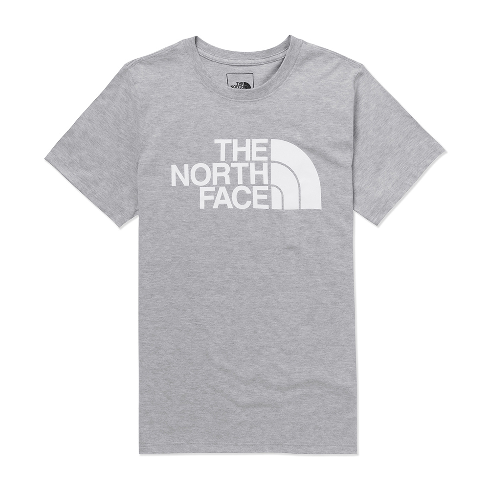 The North Face 熱銷印刷Logo圖案短袖T恤(女)-灰色