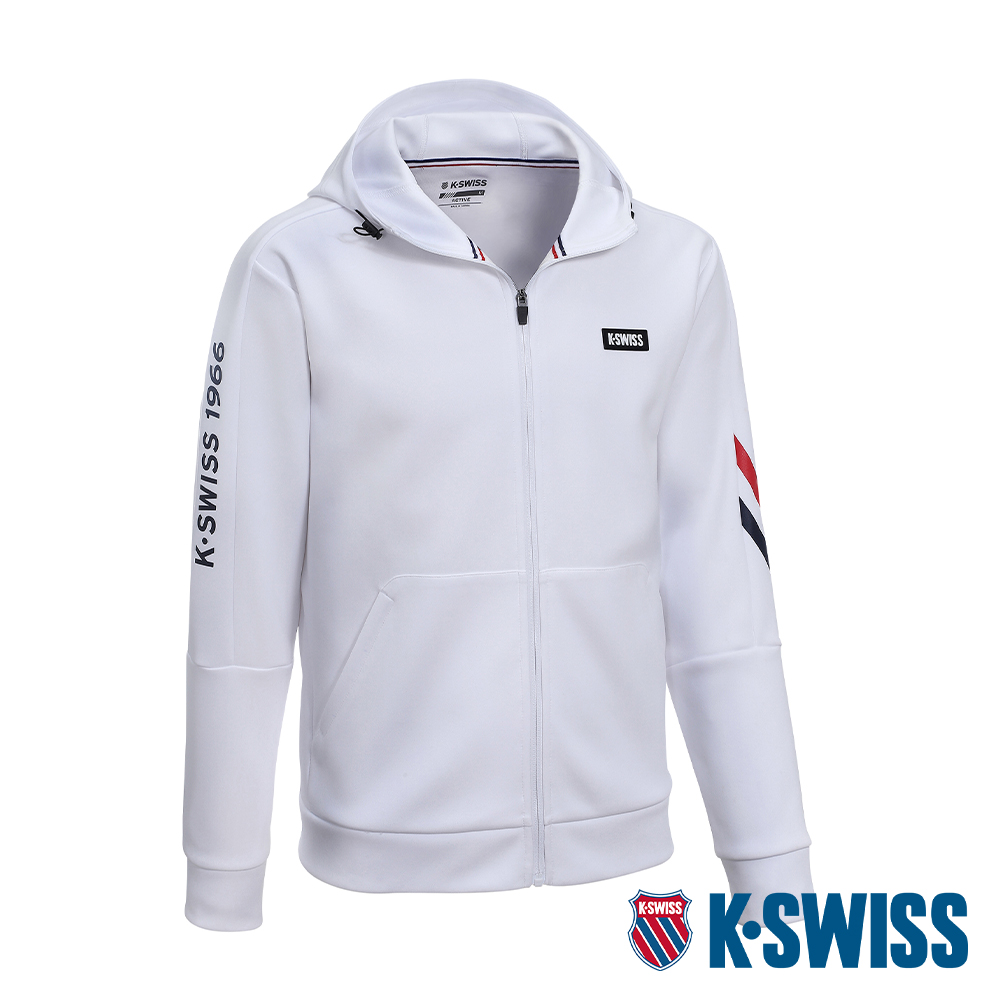 K-SWISS Active Jacket 連帽運動外套-女-白