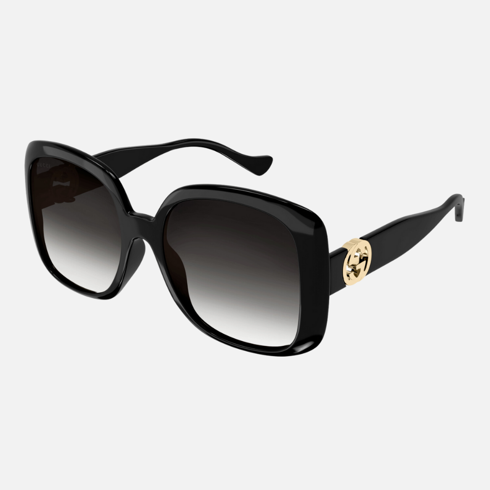 【GUCCI 古馳】膠框太陽眼鏡(GG1029SA-001 雙G LOGO)