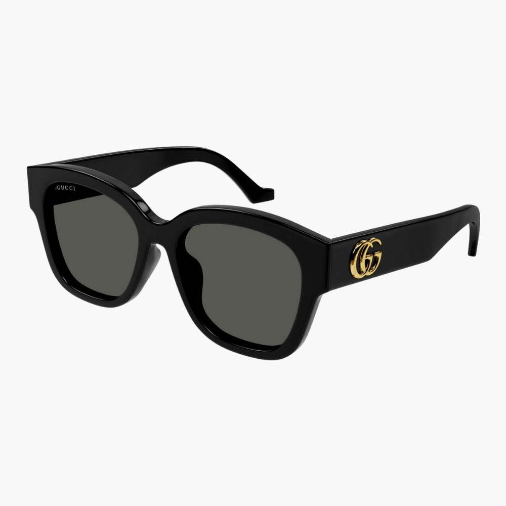 【GUCCI】方形膠框太陽眼鏡(GG1550SK-001 GG LOGO系列)
