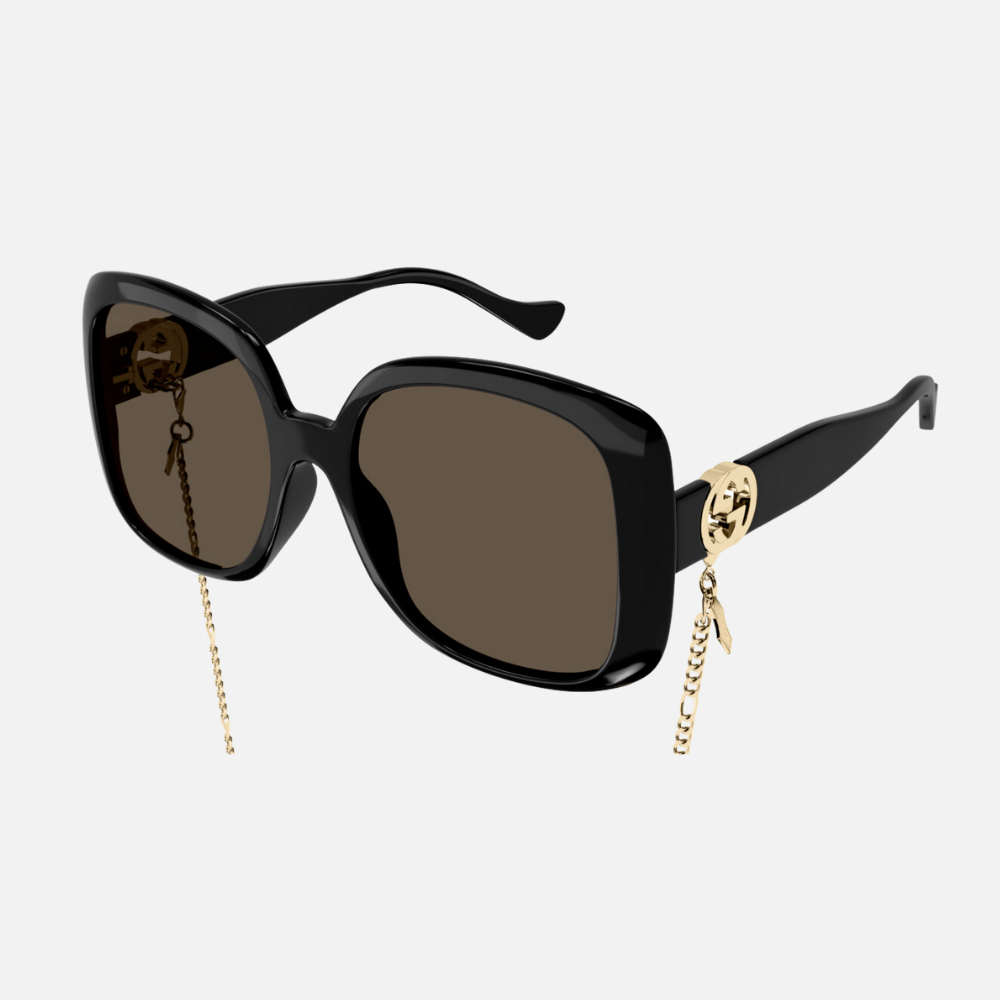【GUCCI 古馳】膠框太陽眼鏡(GG1029SA-005 雙G LOGO)