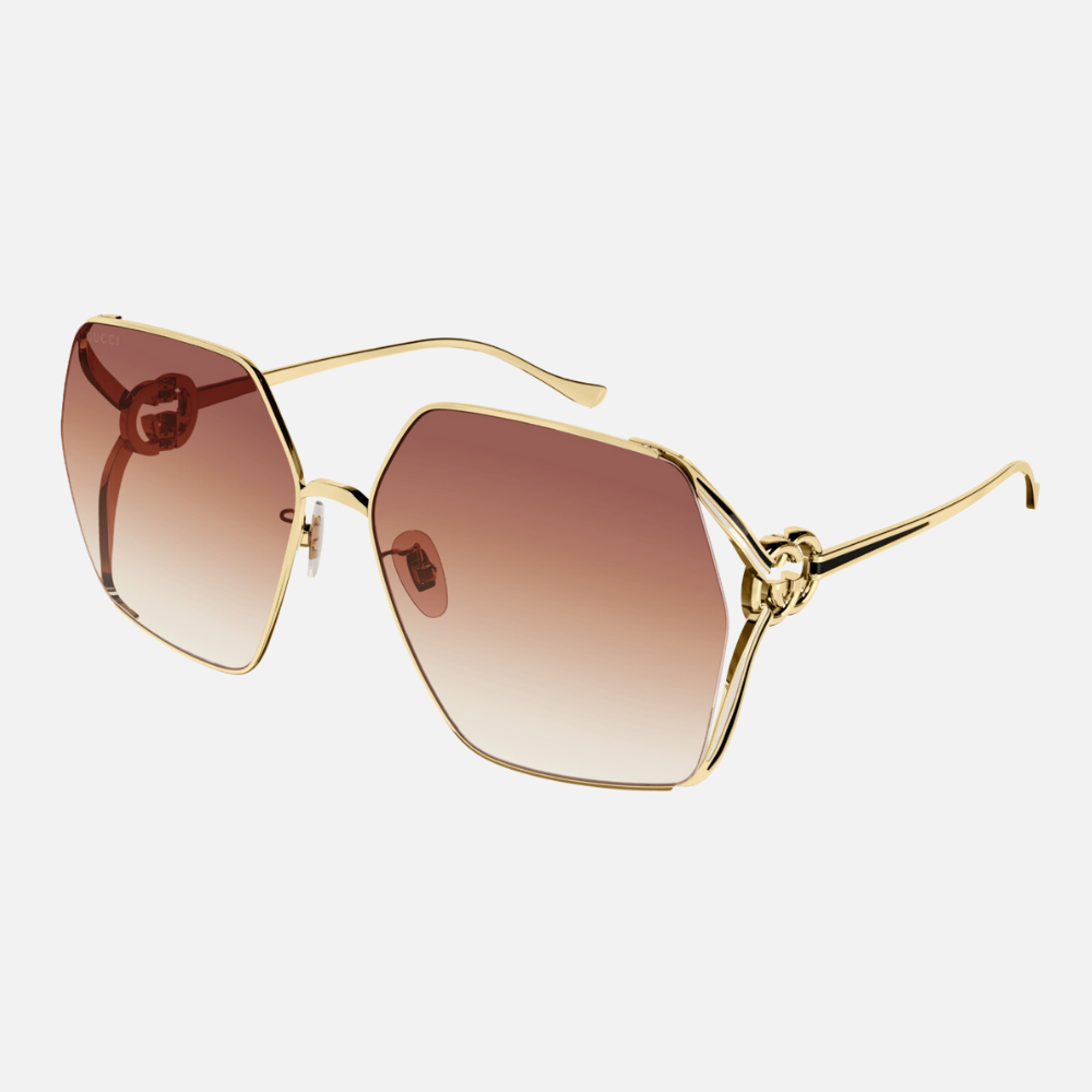 【GUCCI 古馳】多邊形太陽眼鏡(GG1322SA-004)