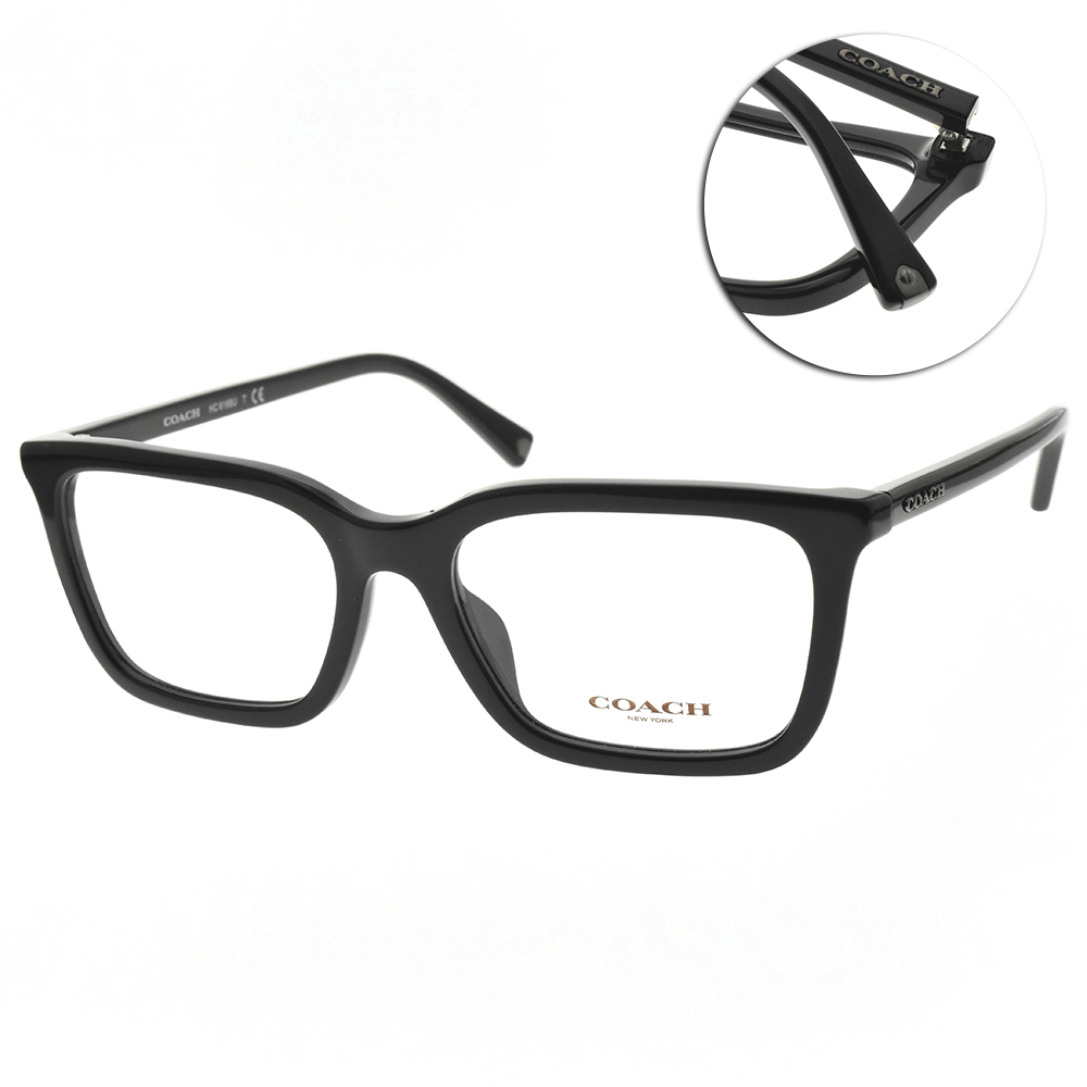 COACH 光學眼鏡 經典方框款(黑) #HC6188U 5002