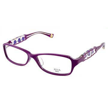 Anna Sui 安娜蘇 經典紫薔薇秘密花園造型眼鏡(紫色) AS519-1700