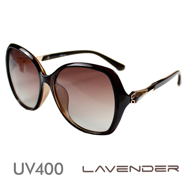 Lavender 偏光太陽眼鏡 簡約時尚 深栗 J2060 C1