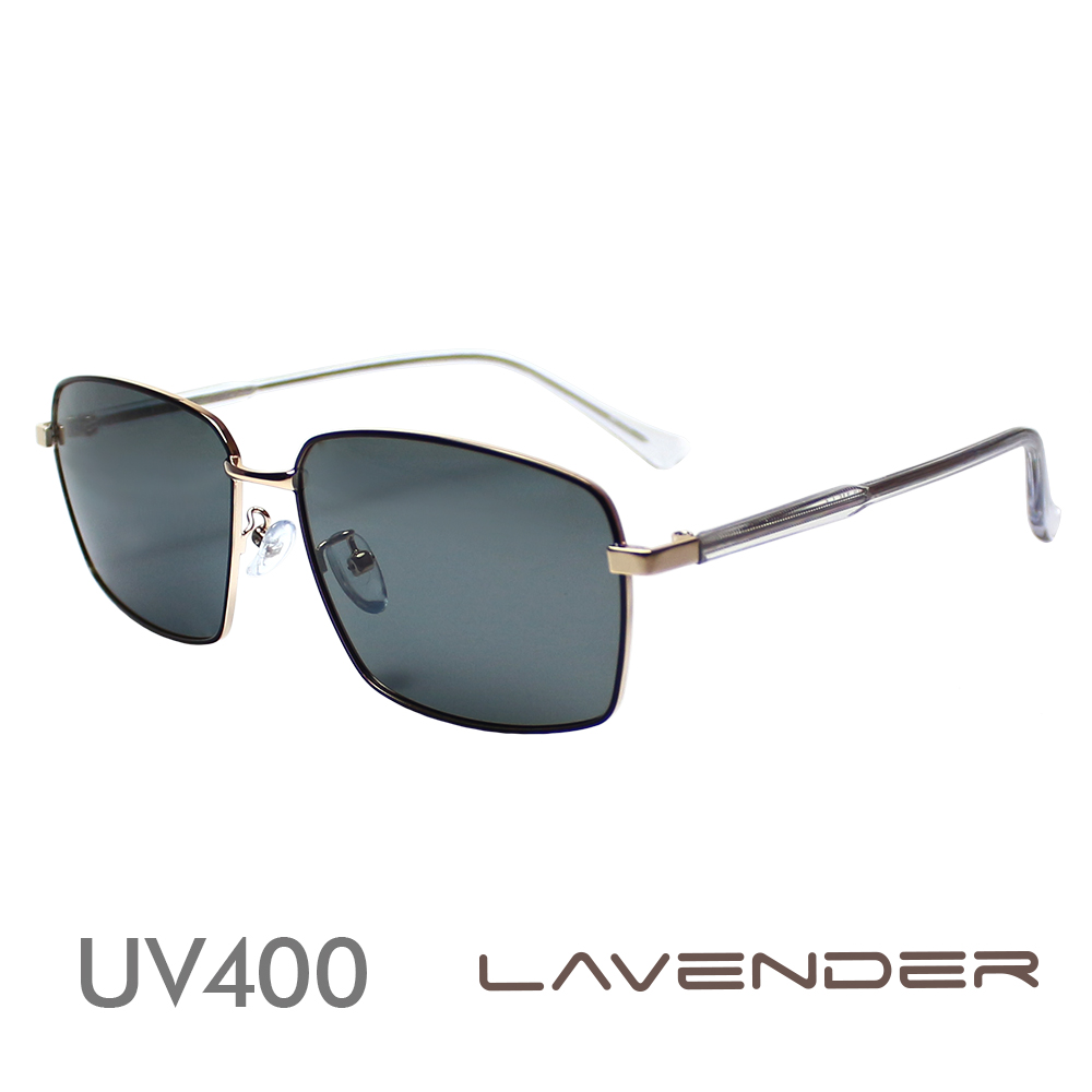 Lavender偏光太陽眼鏡 紳士混框 魔法灰 J3227 C3