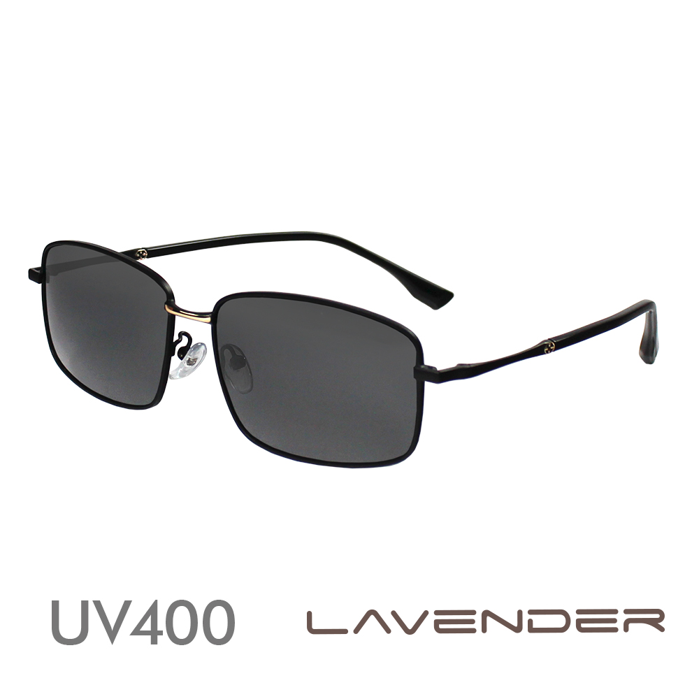 Lavender偏光片太陽眼鏡 精準射擊十字雕花 低調黑3260 C1