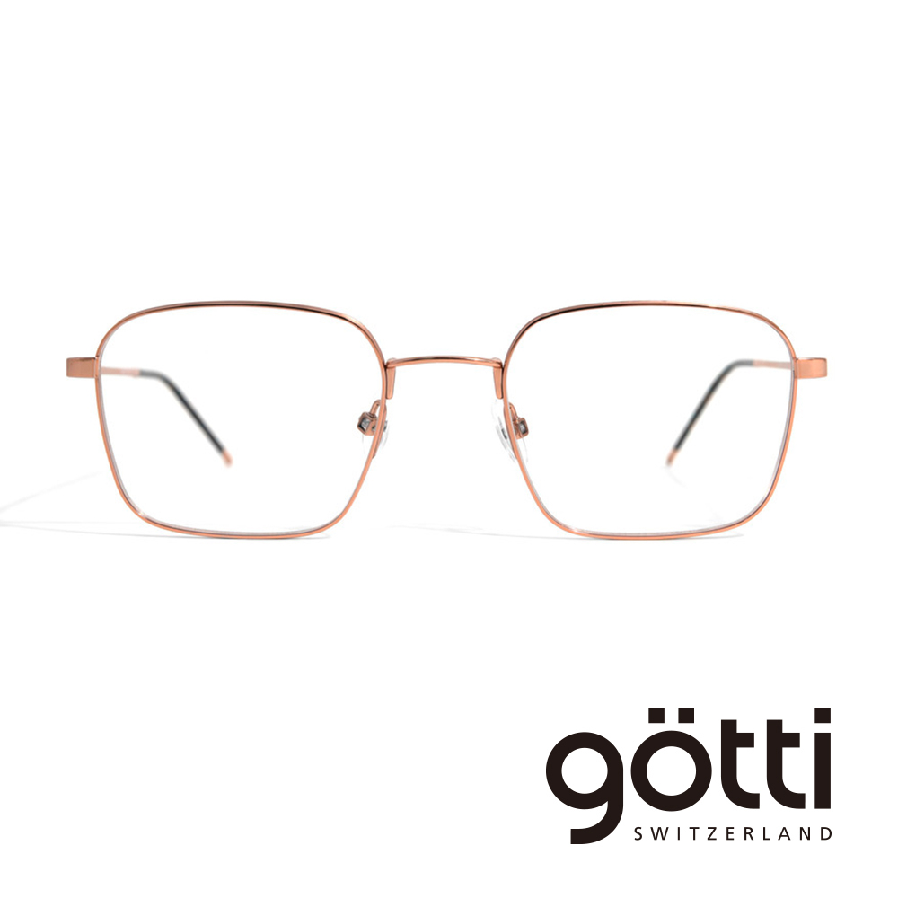 【Götti】瑞士Götti Switzerland 超簡約方框鈦金平光眼鏡(ACY)